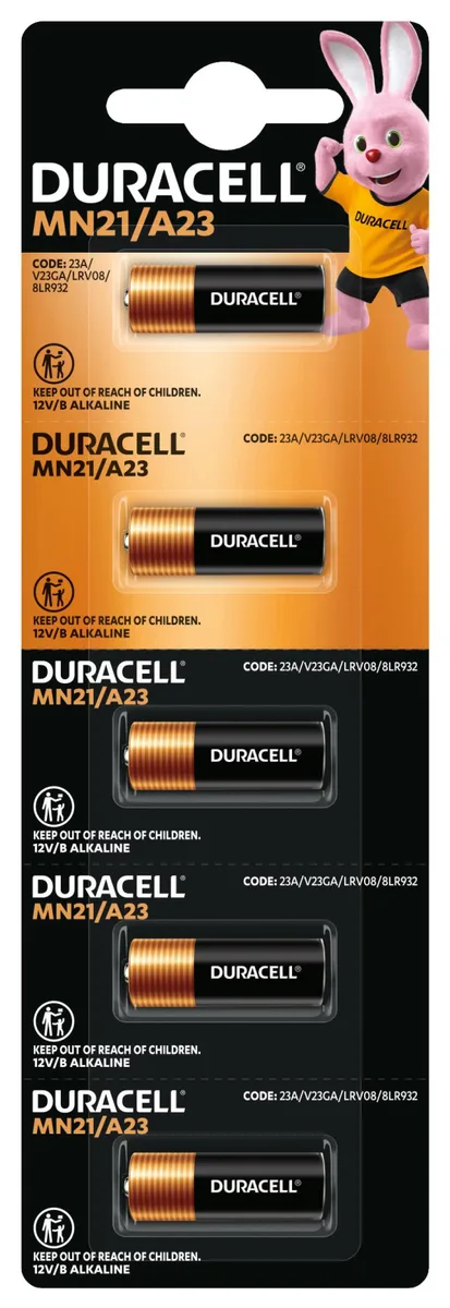 Батарейка Duracell Лужна MN21 12 В уп. 5 шт.