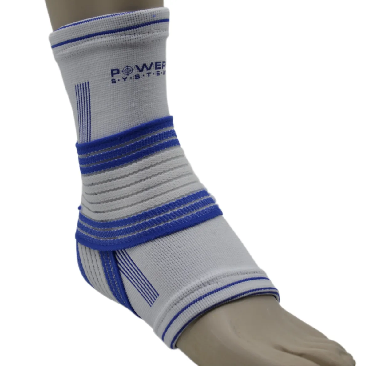 Бандаж на гомілкостоп Active Point бавовна L/XL синій білий