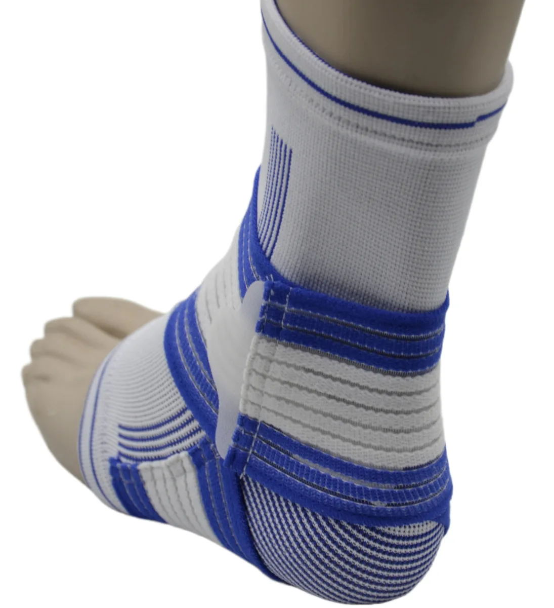 Бандаж на гомілкостоп Active Point бавовна L/XL синій білий