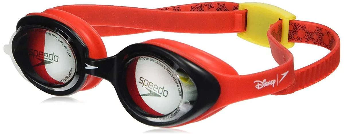 Очки для плавания SPEEDO поликарбонат OSFM красный прозрачно-серый