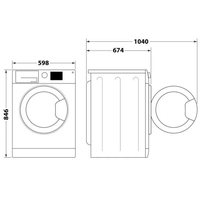 Сушильна машина Whirlpool тепловий насос 9 кг біла