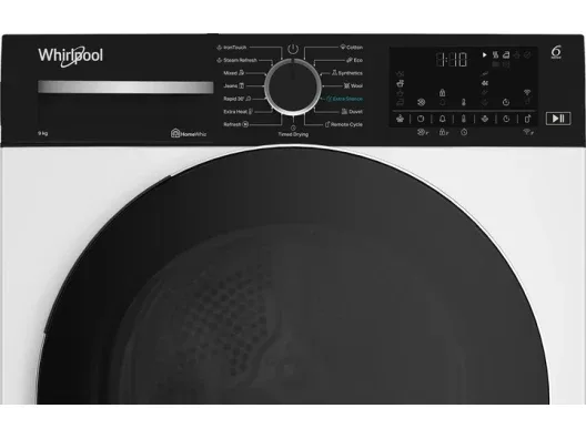 Сушильна машина Whirlpool тепловий насос 9 кг біла