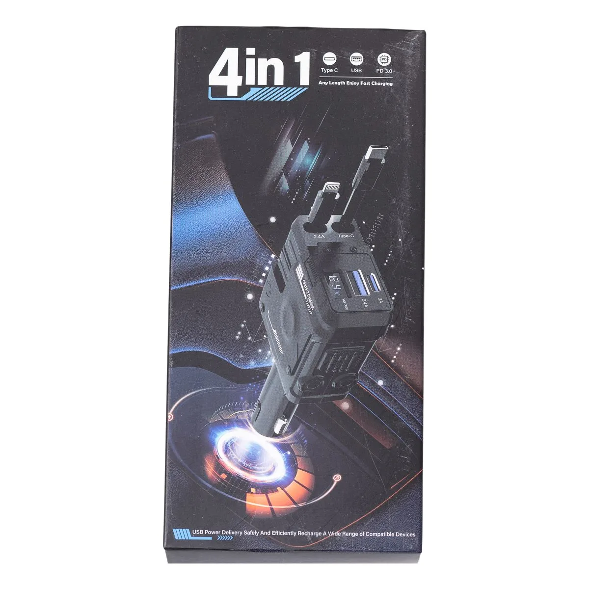 Автомобильное зарядное устройство MECHA ABS пластик 14х6х3 5 см Белый