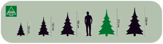 Ялинка штучна TriumphTree 305 см мікс ПВХ зелена