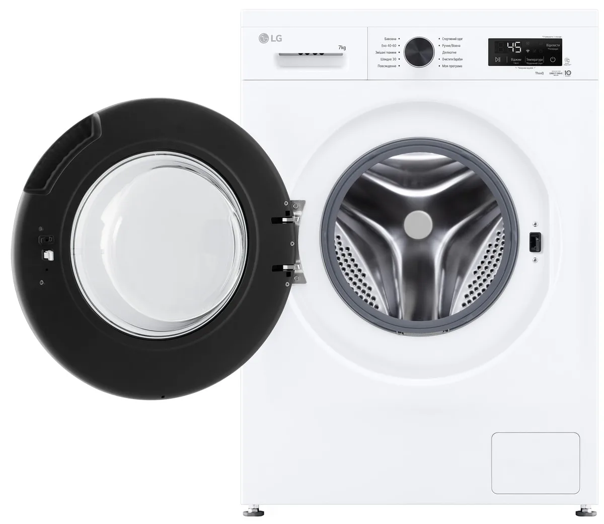 Пральна машина LG автоматична 7 кг 1200 об/хв біла
