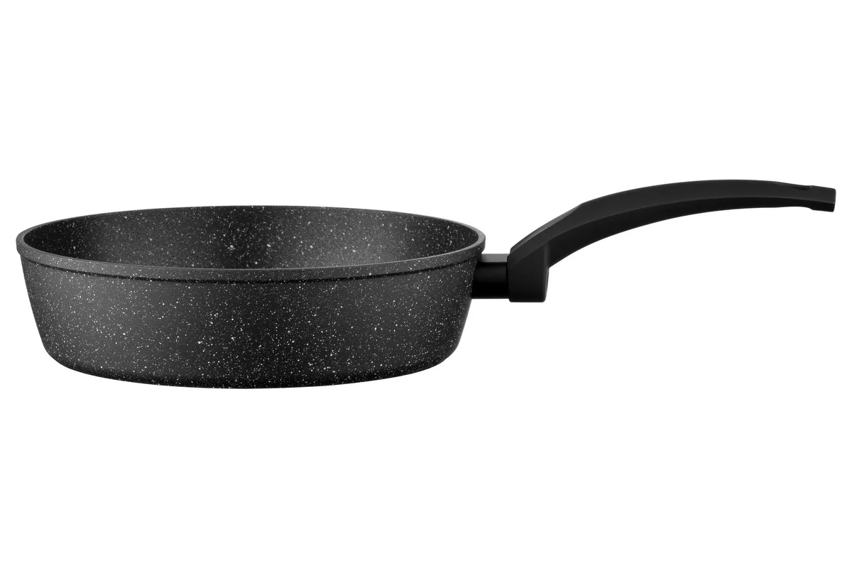 Глибока каструля з кришкою ARDESTO Gemini Gourmet Viareggio, 24 см, алюміній, чорного кольору.