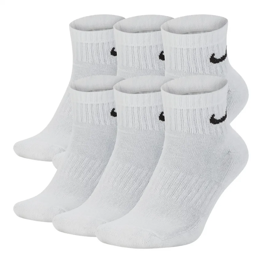 Шкарпетки NIKE бавовна 38-42 білий 6 пар