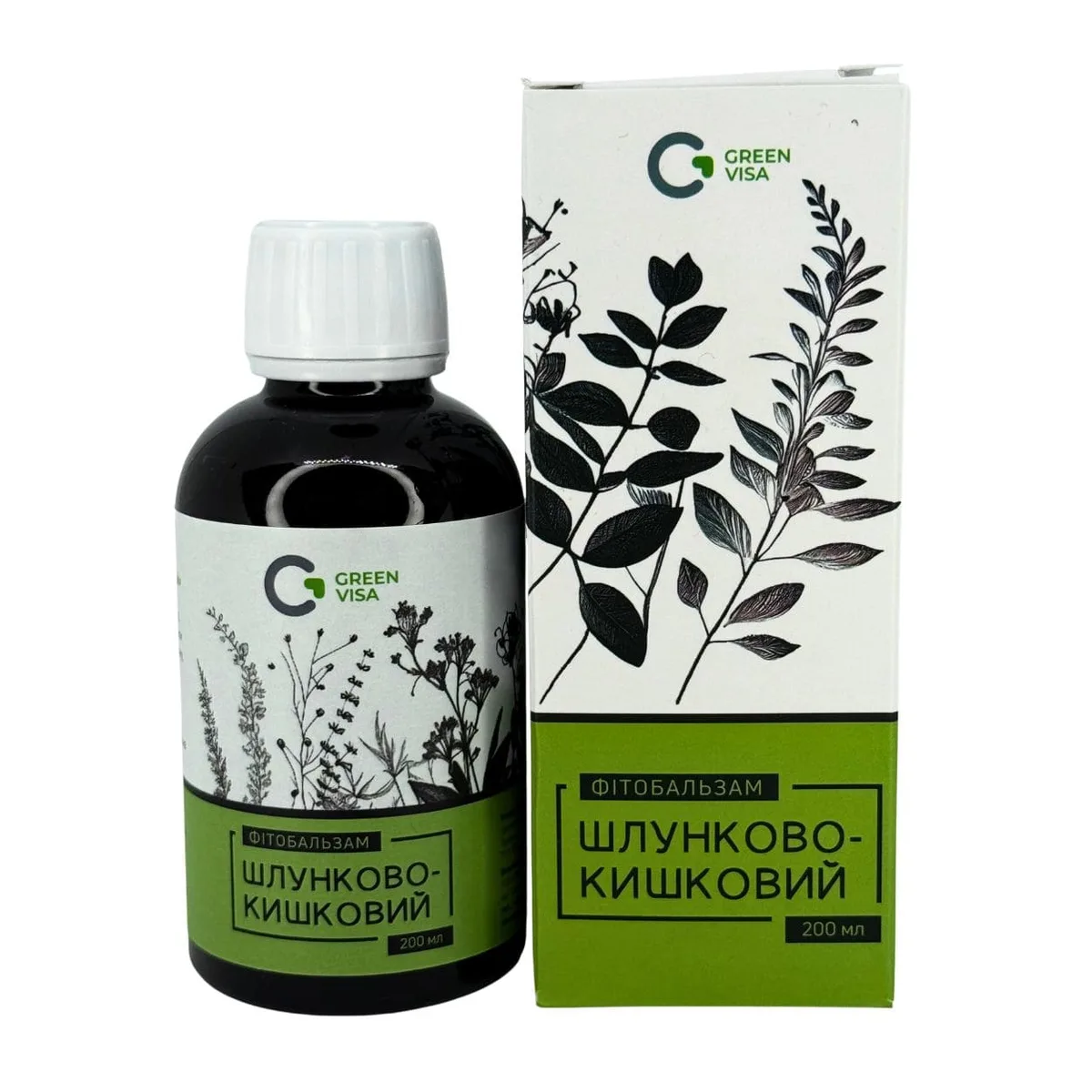 Фітобальзам Шлунково-кишковий – рослинний комплекс для підтримки ШКТ Green Visa
