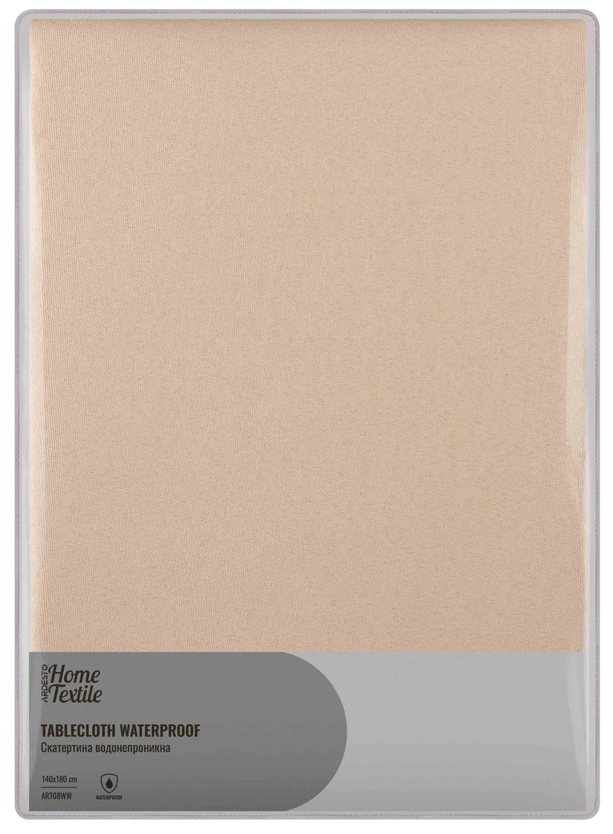 Скатертина ARDESTO Waterproof 140х180см айворі водовідштовхуюча для святкового та повсякденного сервірування