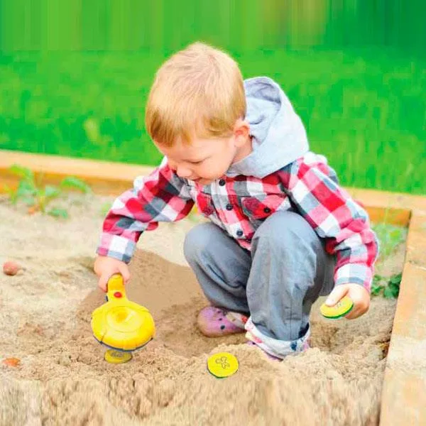 Набір для досліджень Edu-Toys металошукач пластик жовтий 20,3х26,6х5,7 см