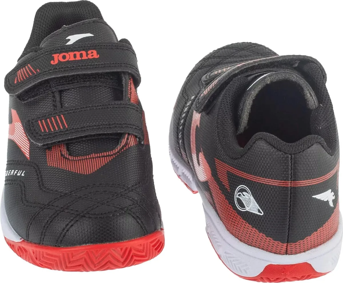 Футзалки Joma 100% фібратек 27 чорні для дітей футбол