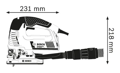 Лобзик Bosch 800 Вт 160 мм дерево 10 мм метал 2,3 кг