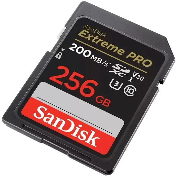 Карта пам'яті SanDisk SD 256ГБ UHS-I V30 140МБ/с Чорна