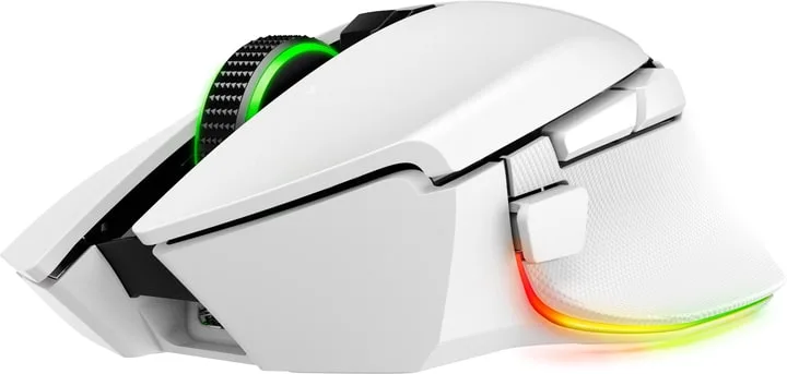 Миша Razer Basilisk V3 Pro 35K, RGB, USB-A/WL/BT, білий