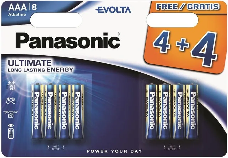 Батарейка Panasonic лужна AAA Alkaline 8 шт