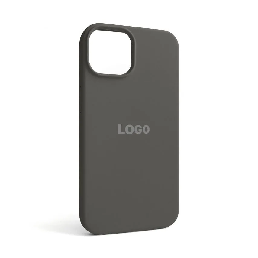 Чохол Silicone Case для Apple iPhone силіконовий 14 сірий