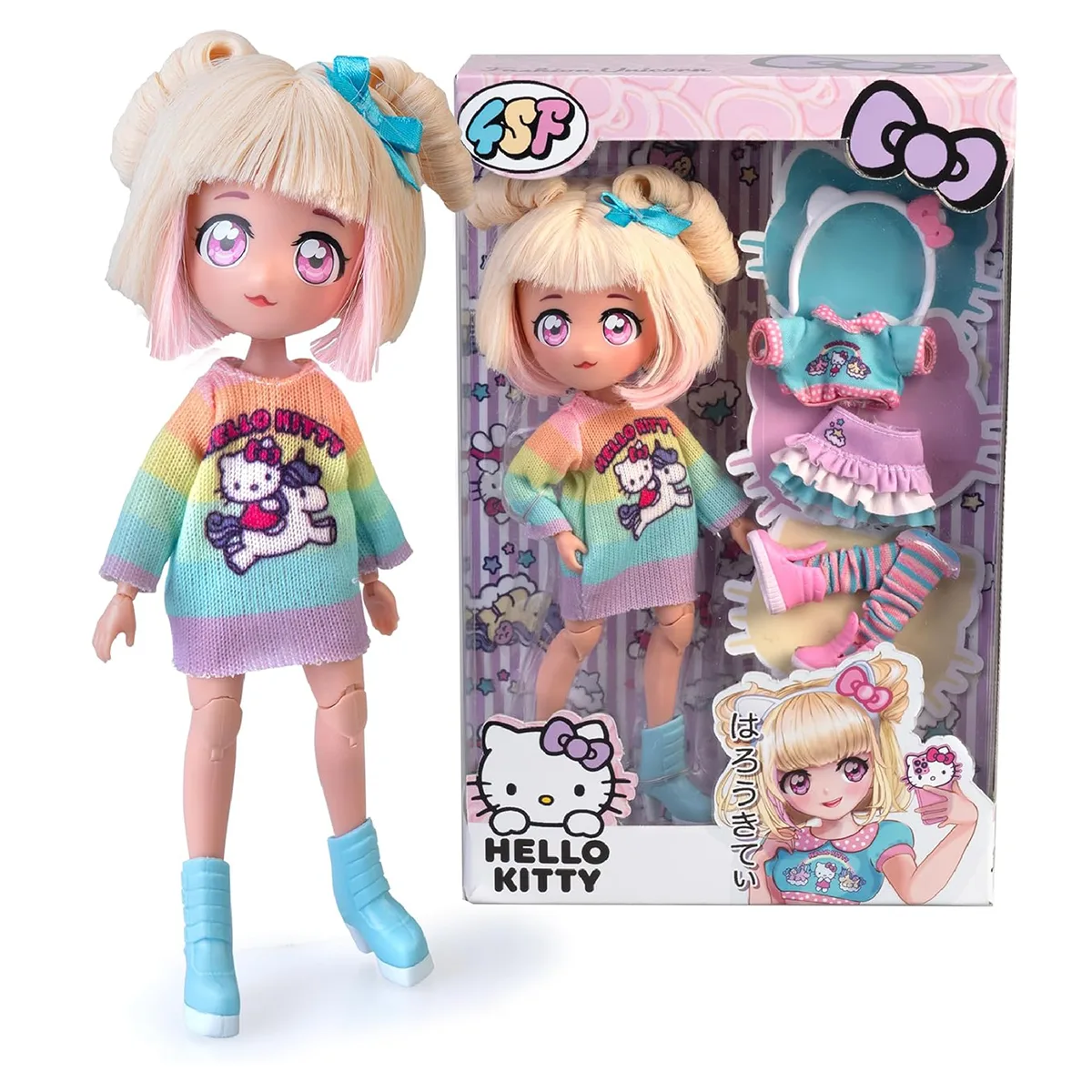 Игровой набор 4SF Manga Dolls комбинированные материалы 19.5 см Конфетка-единорог