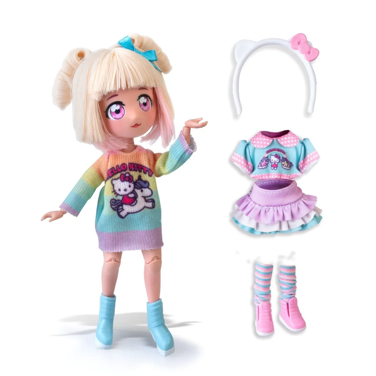 Игровой набор 4SF Manga Dolls комбинированные материалы 19.5 см Конфетка-единорог