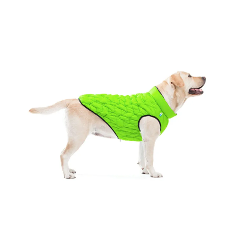 Куртка двостороння AiryVest UNI еластична нейлонова L55 салатова-чорна 52-55 см