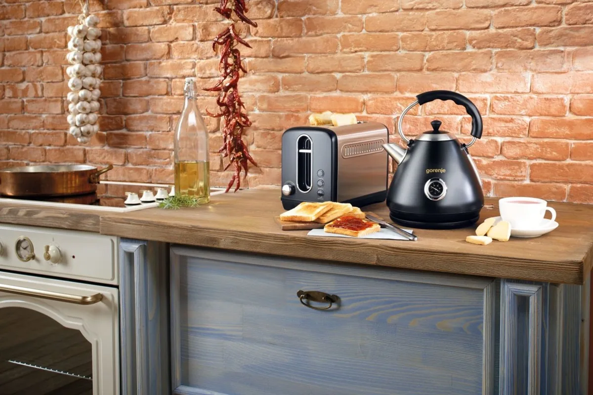 Тостер Gorenje пластик метал 29,5х22,2х18 см чорний нержавіюча сталь 950 Вт 2 тости 6 режимів