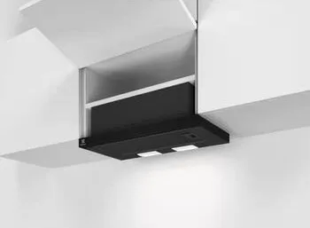 Витяжка Electrolux телескопічна чорна 59 см алюмінієвий фільтр 410 м³/год