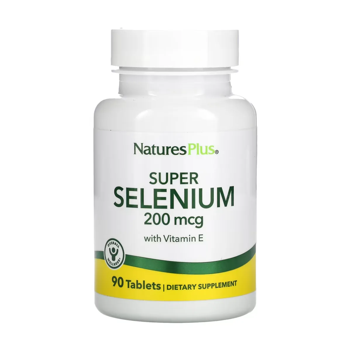 Супер Селен 200 мкг Nature's Plus вегетарианские таблетки 90 шт без глютена