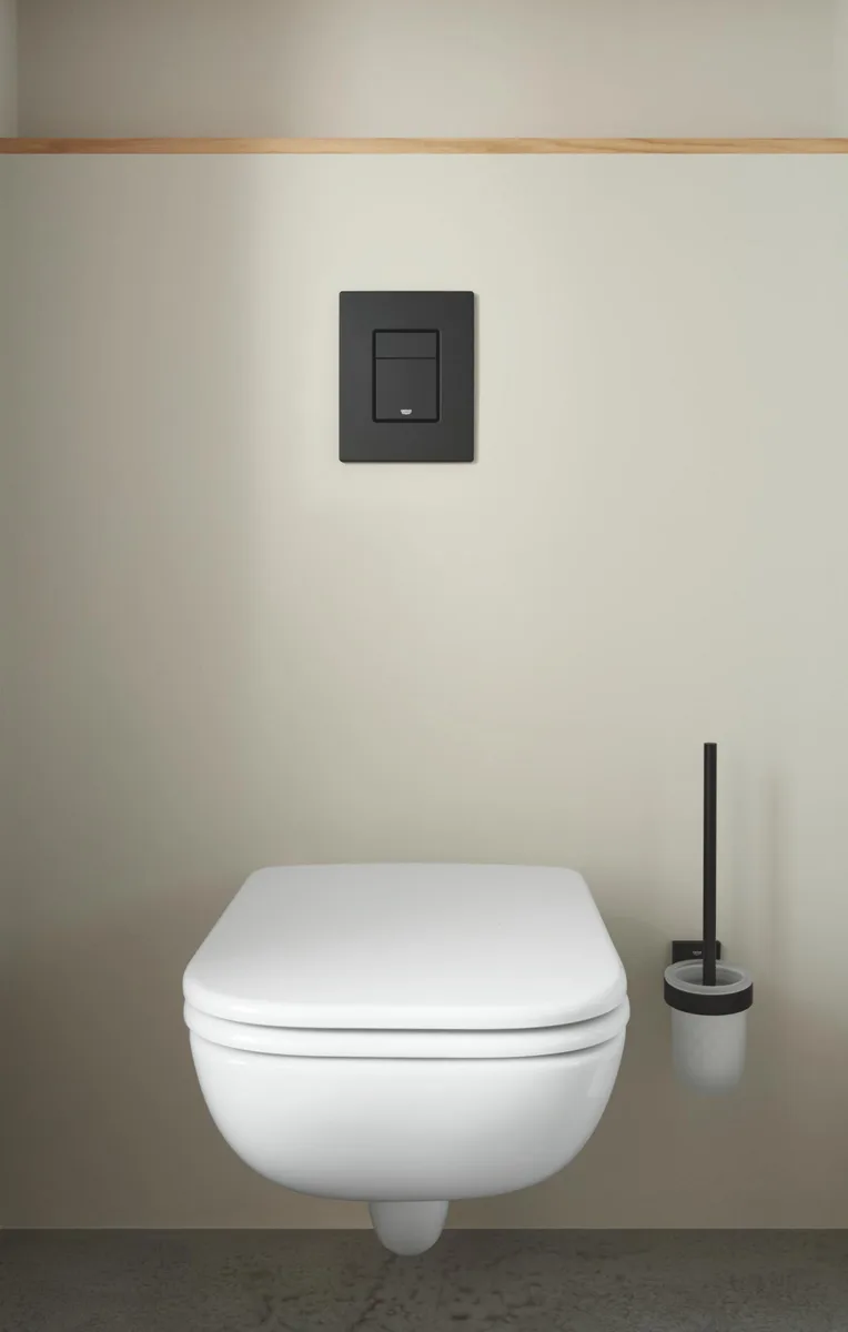Панель змиву Grohe ABS 197х156 мм Чорний матовий