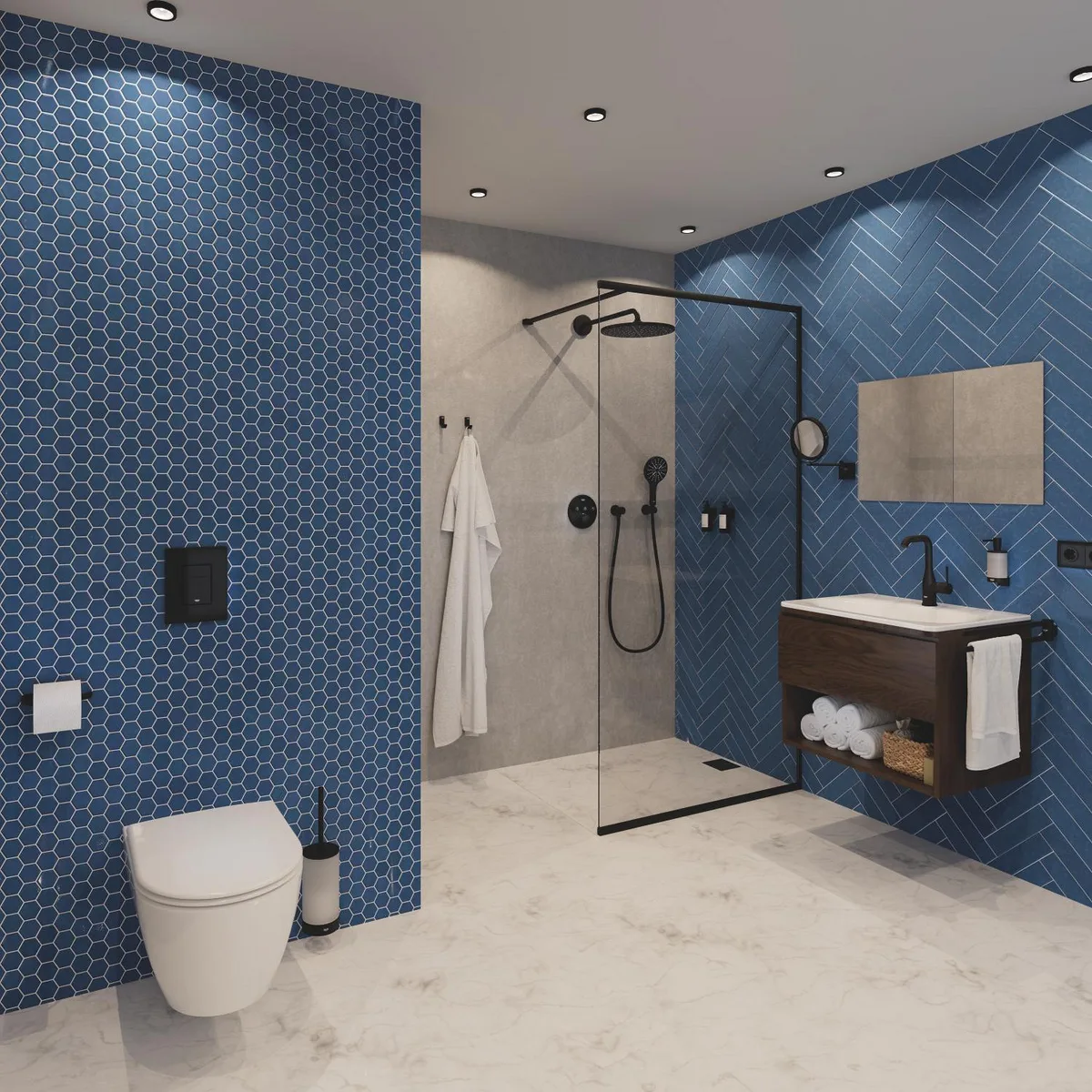 Панель змиву Grohe ABS 197х156 мм Чорний матовий