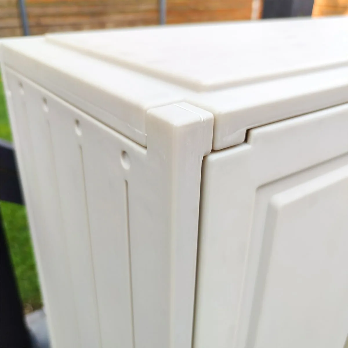 Пластиковая тумба с полкой 82х41х93 см HDPE белая