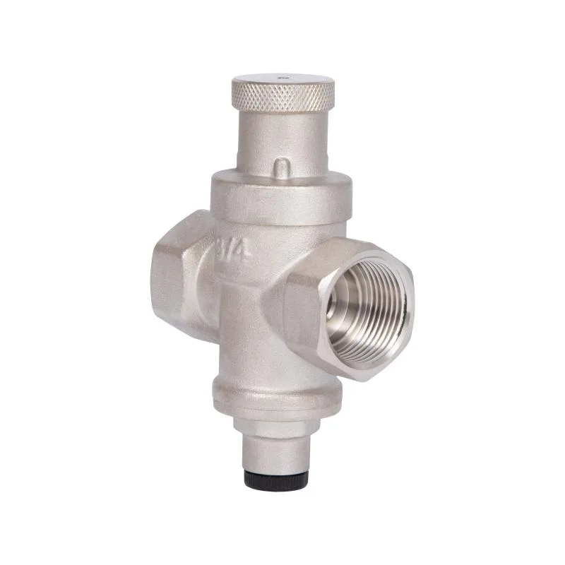 Редуктор давления воды 3/4" поршневой латунный никелированный Thermo Alliance SF241W20