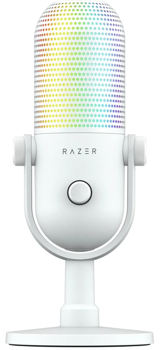 Мікрофон геймінговий Razer Seiren V3 Chroma, Uni, RGB, USB-A, 2м, білий