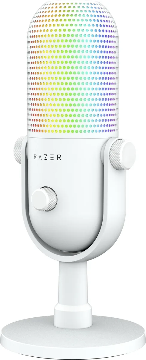 Мікрофон геймінговий Razer Seiren V3 Chroma, Uni, RGB, USB-A, 2м, білий
