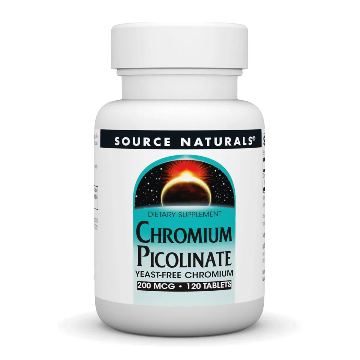 Хром піколінат Source Naturals без дріжджів 200 мкг 120 таблеток