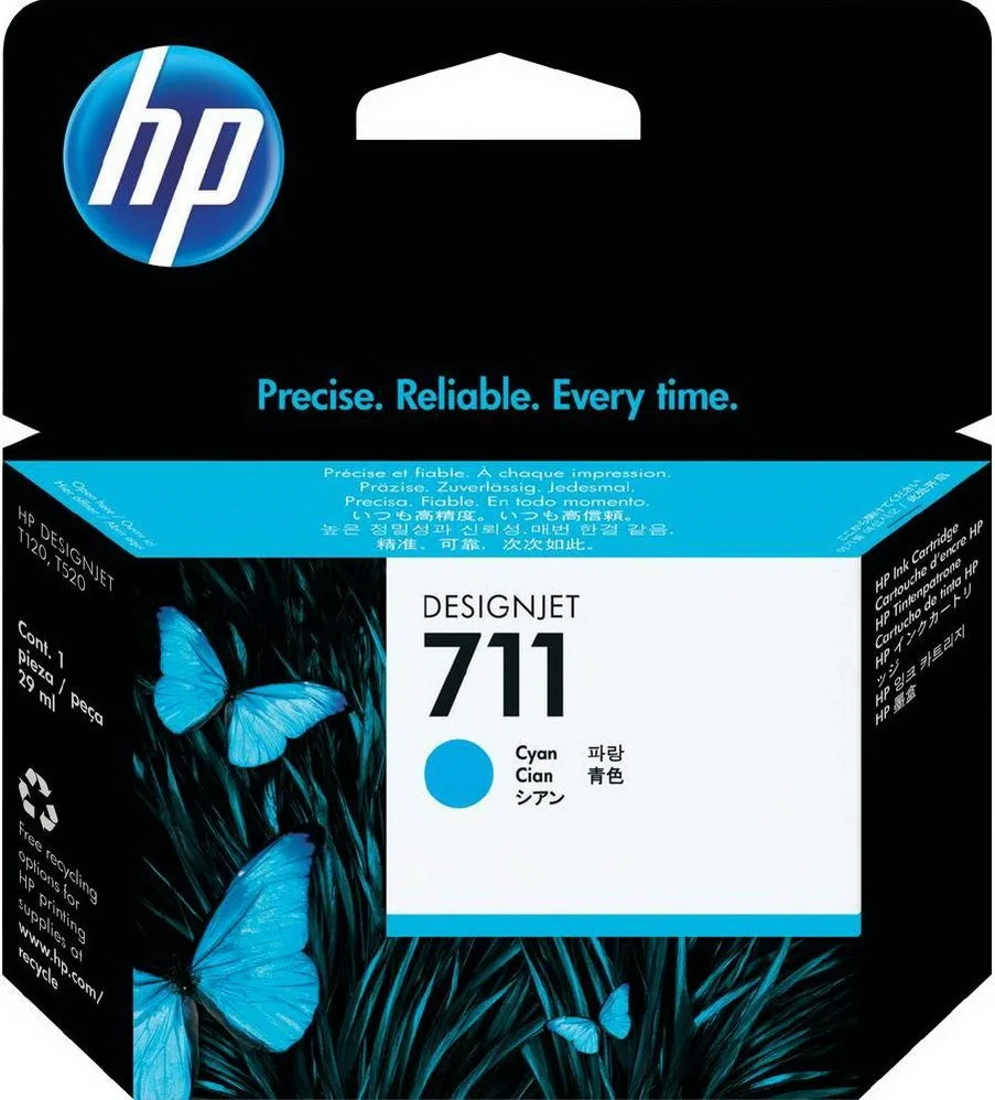 Картридж струменевий HP 711 DesignJet T120/T125/T130/T520 Cyan