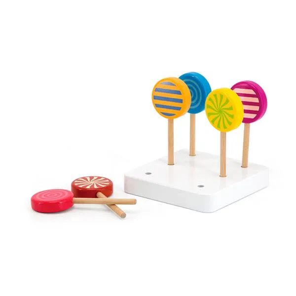 Игрушечные леденцы Viga Toys дерево 16 см разноцветные 6 шт