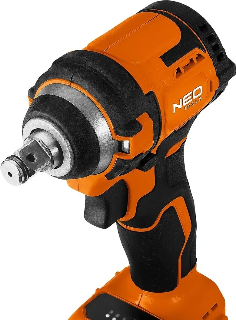 Ударний гайковерт Neo Tools Energy+ 18В, 350Нм, 2500об/хв, 1/2", 3 швидкості, 1.1кг, без акумулятора та зарядного пристрою.