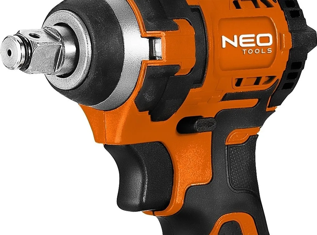 Ударний гайковерт Neo Tools Energy+ 18В, 350Нм, 2500об/хв, 1/2", 3 швидкості, 1.1кг, без акумулятора та зарядного пристрою.