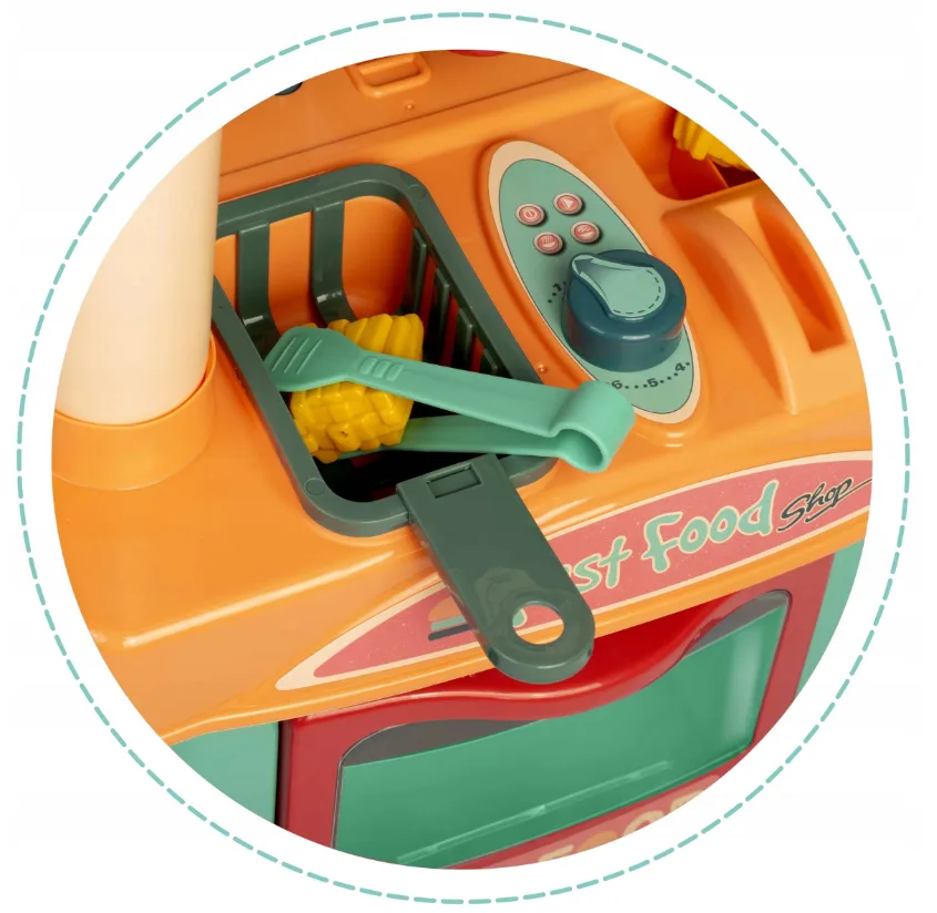 Ігрова кухня Ricokids пластик 90х26х79 см на колесах
