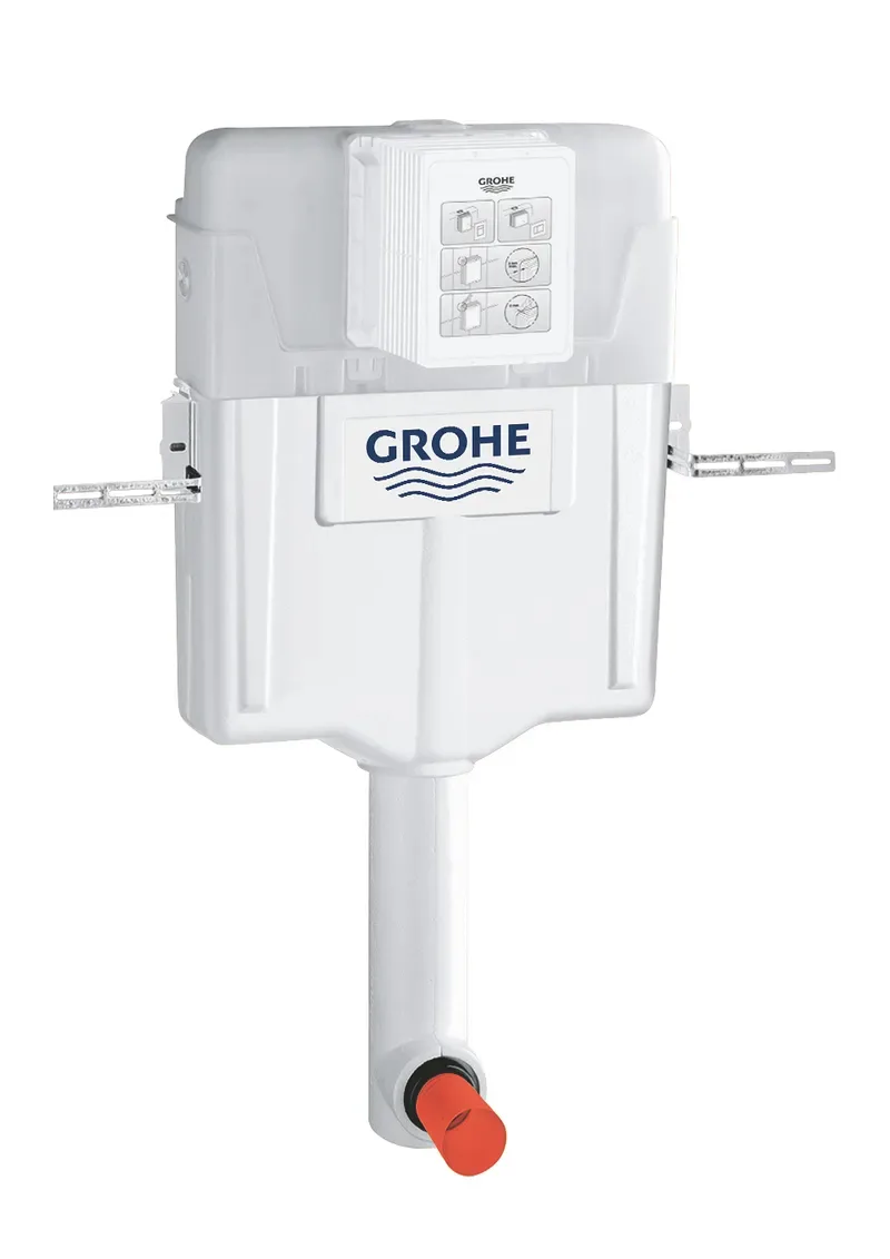 Змивний бачок GROHE пневматичний для унітазу ABS-пластик білий