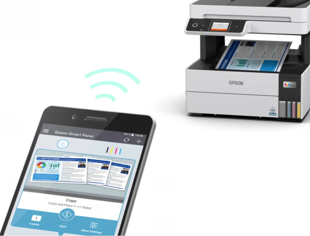 БФП цвет чернил A4 Epson EcoTank L6490 37_23 стр/мин Факс ADF Дуплекс USB Ethernet Wi-Fi 4 чернил Пигмент