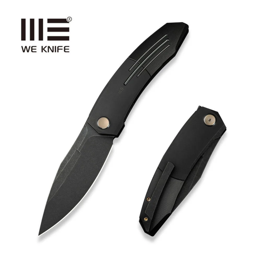 Складаний ніж Weknife титановий 224,5 мм чорний M390