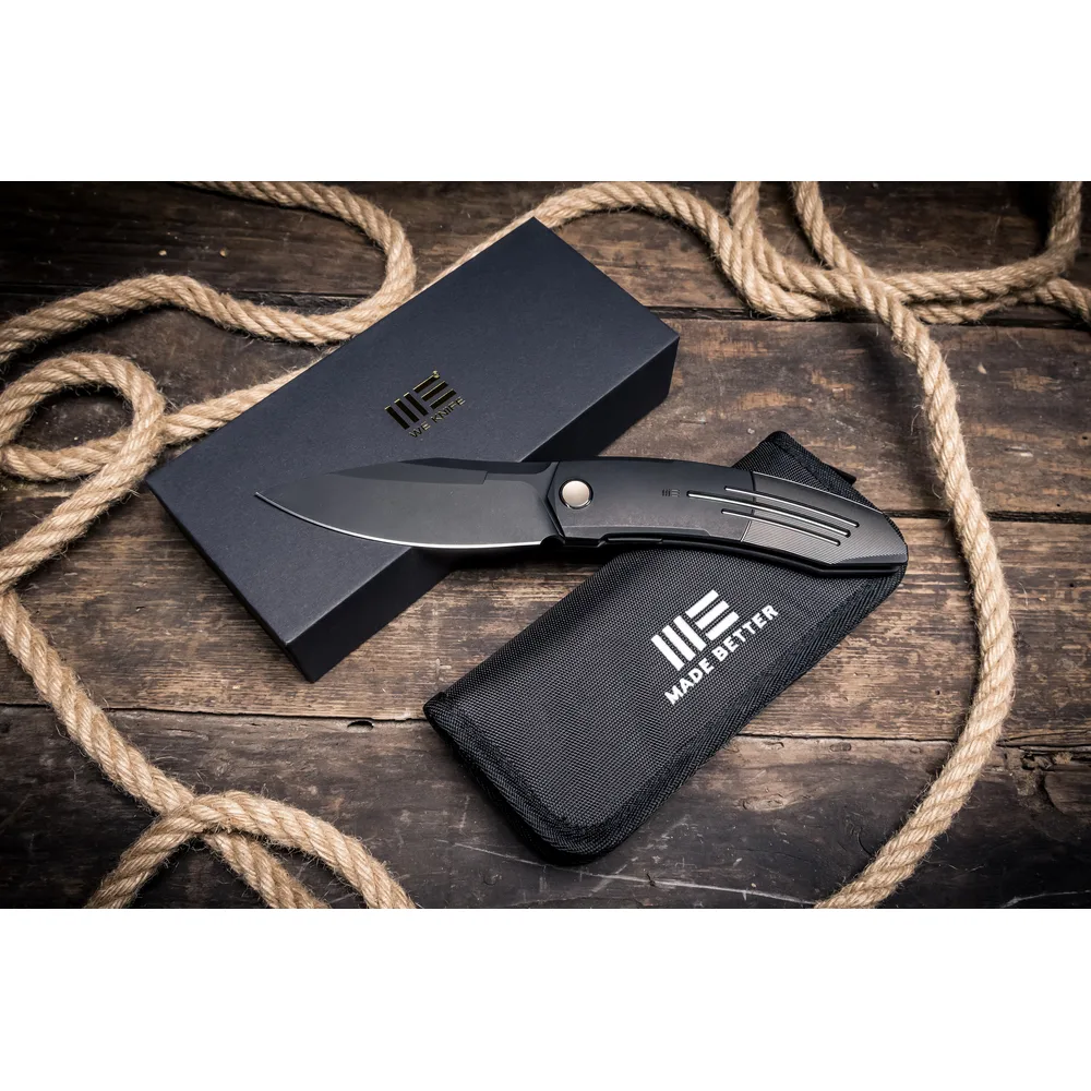Складаний ніж Weknife титановий 224,5 мм чорний M390