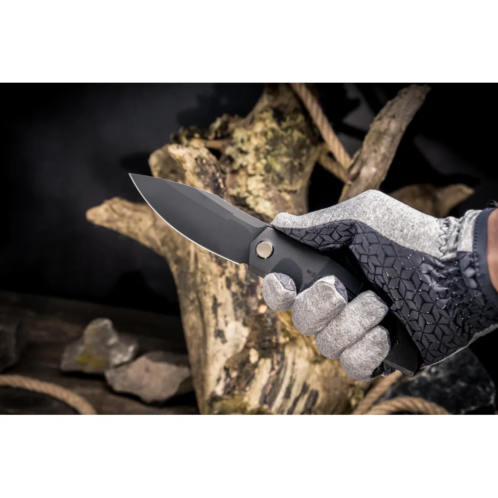 Складаний ніж Weknife титановий 224,5 мм чорний M390