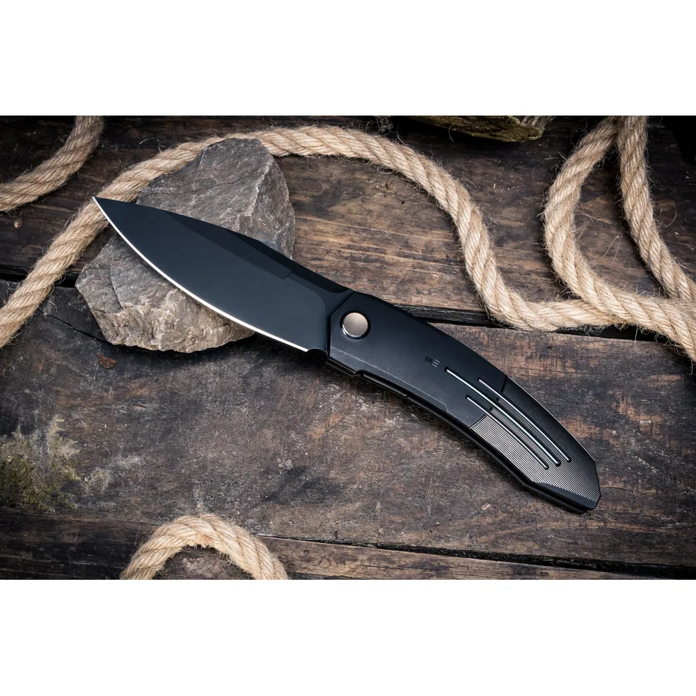 Складаний ніж Weknife титановий 224,5 мм чорний M390