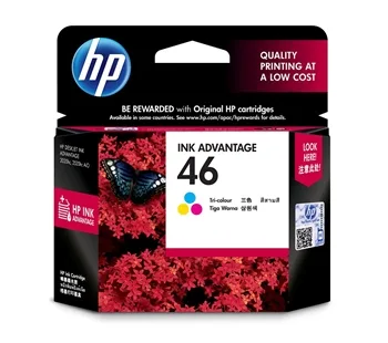 Картридж с печатающей головкой струйный HP No.46 Ultra Ink Advantage Tri-color