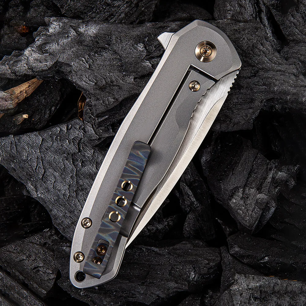 Складаний ніж Weknife титан 18,9 см сірий 8,2 см CPM S35VN