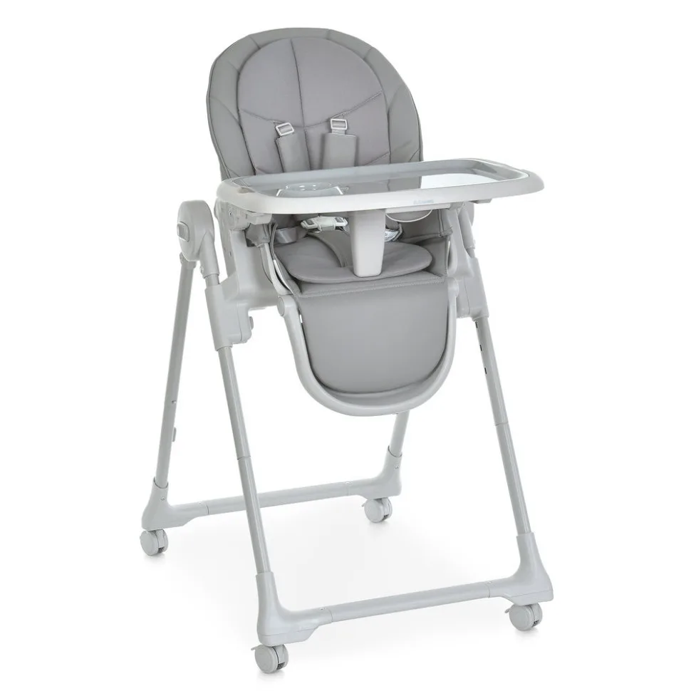 Детский стульчик для кормления El Camino экокожа 86х58х111 см Nude Gray