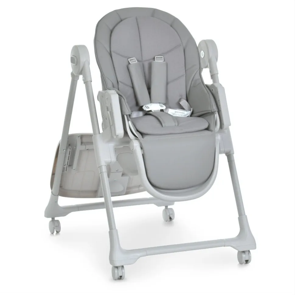 Дитячий стільчик для годування El Camino екокожа 86х58х111 см Nude Gray