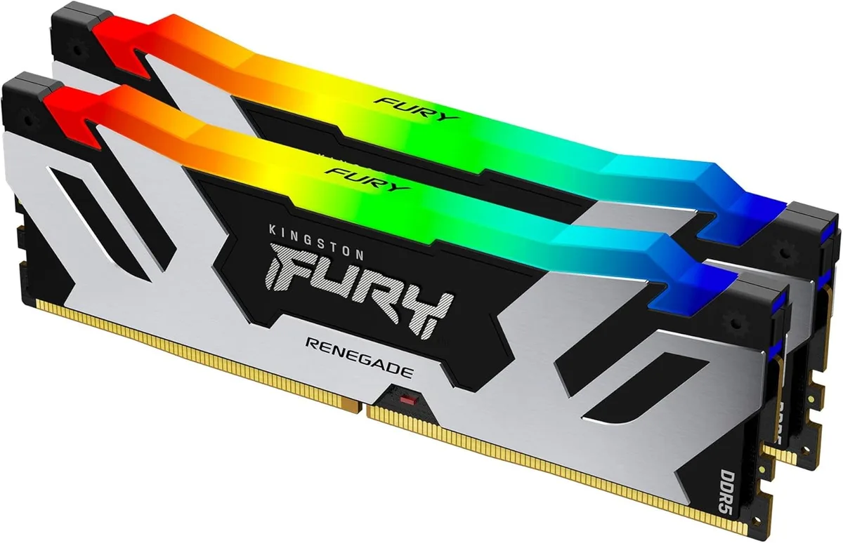 Пам'ять ПК Kingston DDR5 64GB KIT (32GBx2) 6400 FURY Renegade RGB XMP