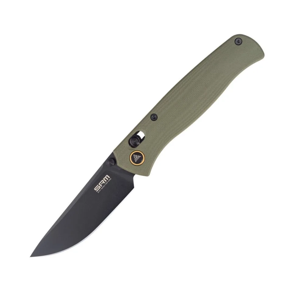 Ніж складаний SRM 82 мм 10Cr15CoMoV G10 зелений